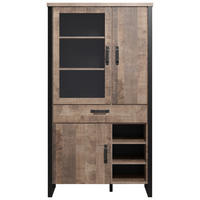 Stauraumelement Emile Eiche Tabak Nachbildung B/H/T: ca. 106x195x45 cm Emile - Eiche (106,00/195,00/45,00cm) - Trendteam