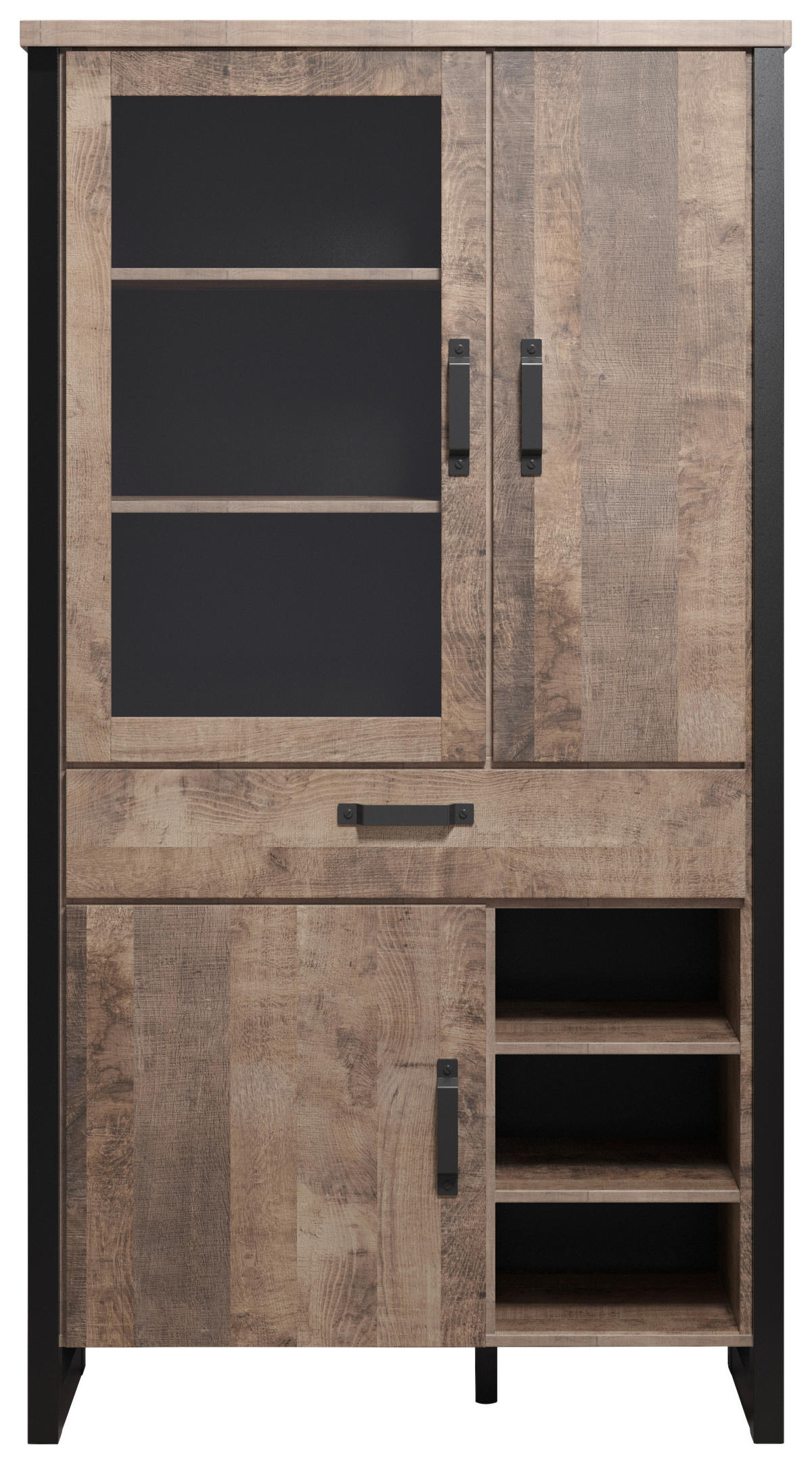 Stauraumelement Emile Eiche Tabak Nachbildung B/H/T: ca. 106x195x45 cm Emile - Eiche (106,00/195,00/45,00cm) - Trendteam