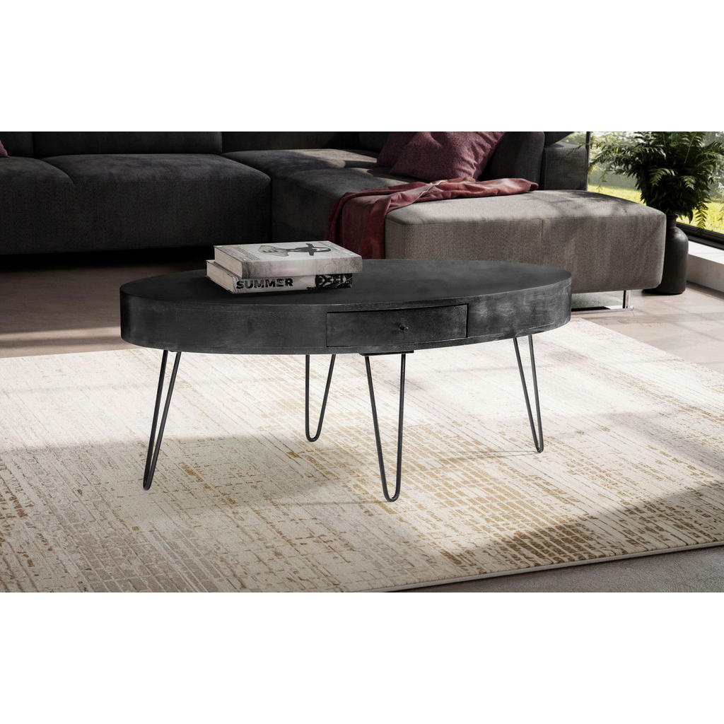 Thumbnail - Couchtisch schwarz B/H/T: ca. 100x40x50 cm