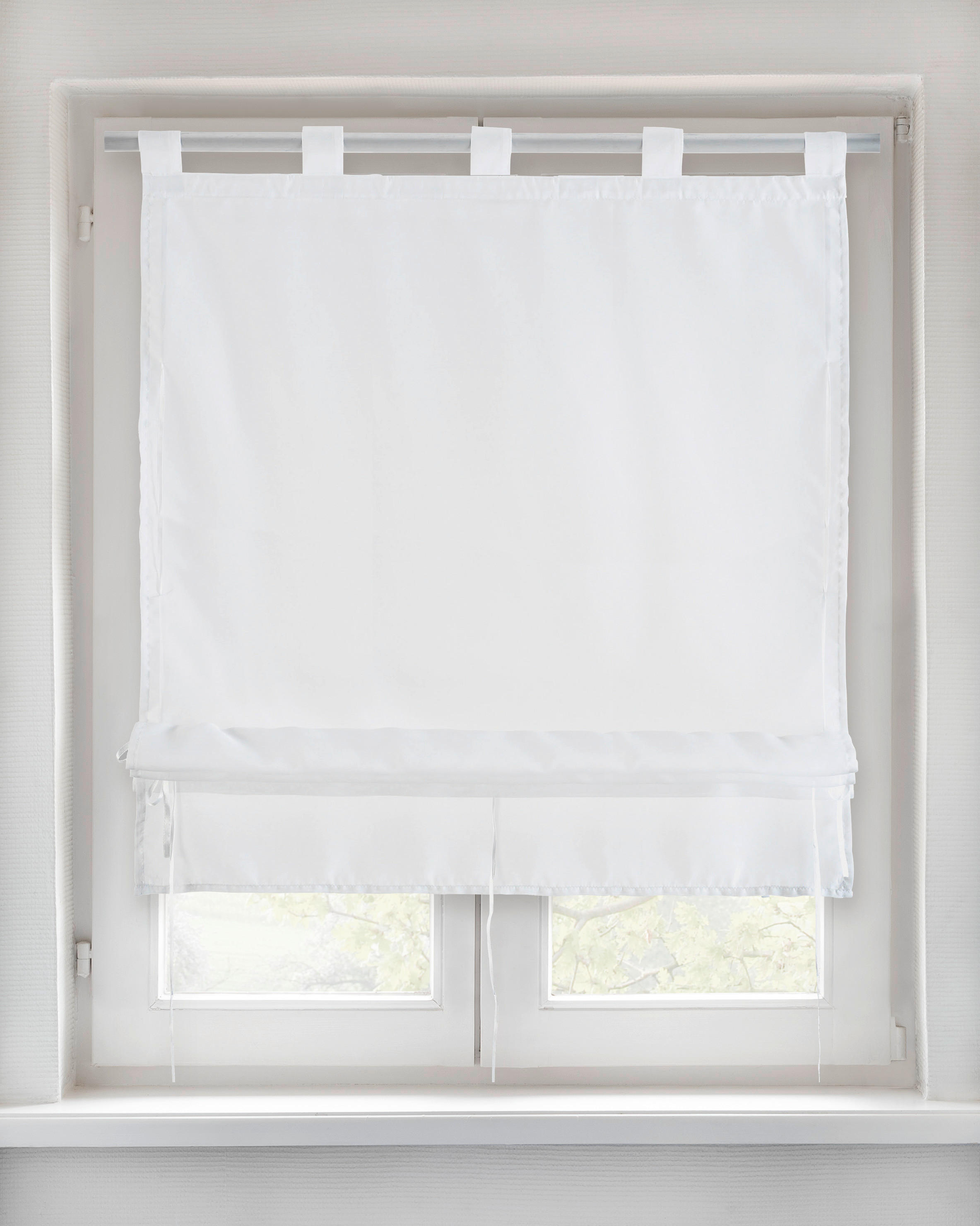 Bändchenrollo Nouveau weiß B/L: ca. 80x140 cm Nouveau - weiß (80,00/140,00cm) - POCOline