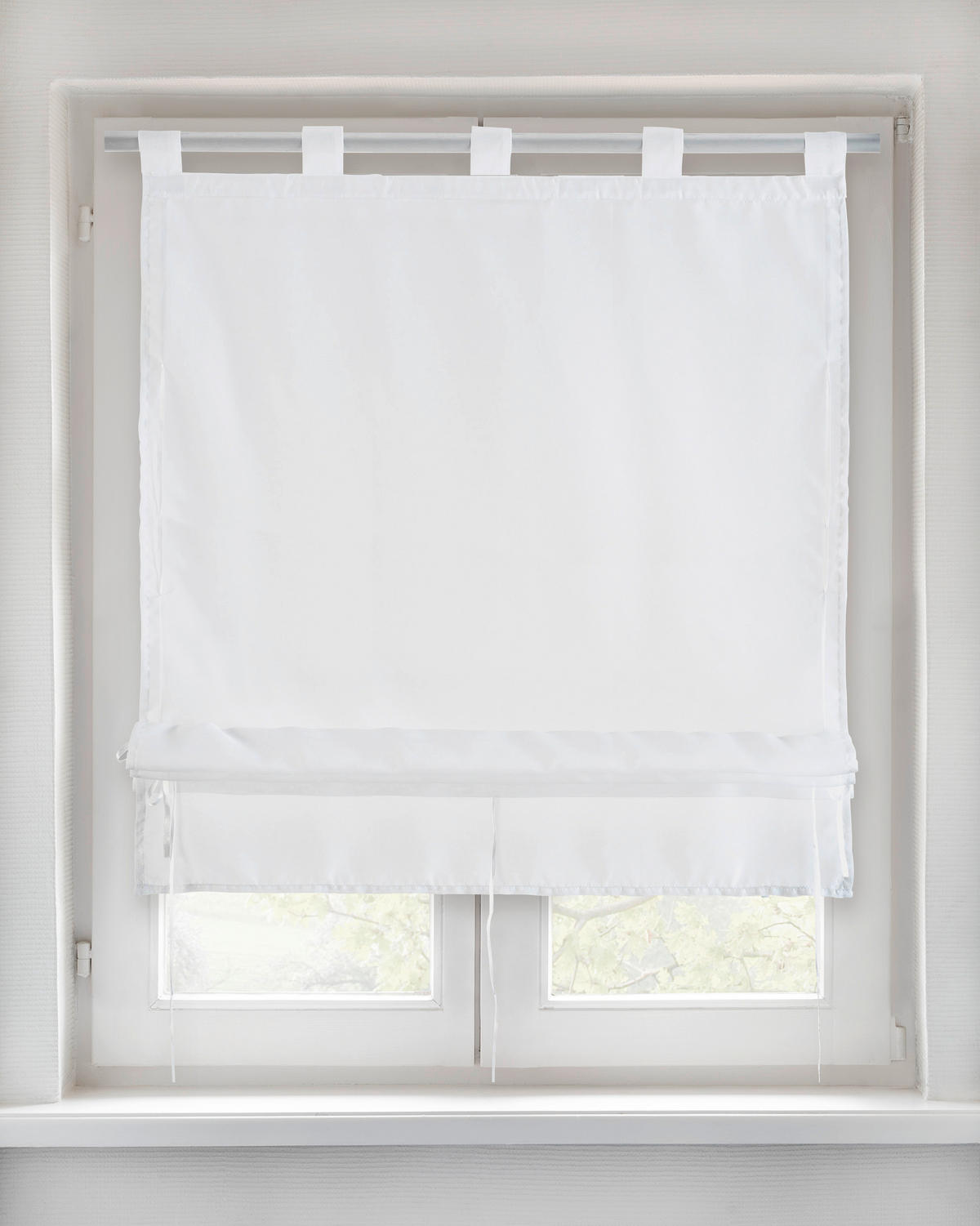 Bändchenrollo Nouveau weiß B/L: ca. 80x140 cm Nouveau - weiß (80,00/140,00cm) - POCOline