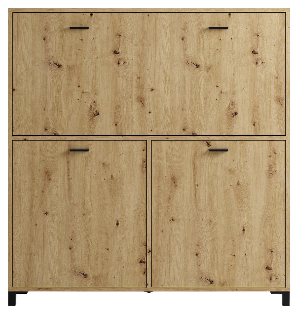 Sekretär MONTANA Eiche schwarz B/H/T: ca. 120x127x40 cm MONTANA - Eiche/schwarz (120,00/127,00/40,00cm) - byLIVING