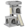 PawHut Kratzbaum hellgrau Spanplatte B/H/L: ca. 39x83x59 cm Kratzbaum - hellgrau (59,00/39,00/83,00cm) - PawHut
