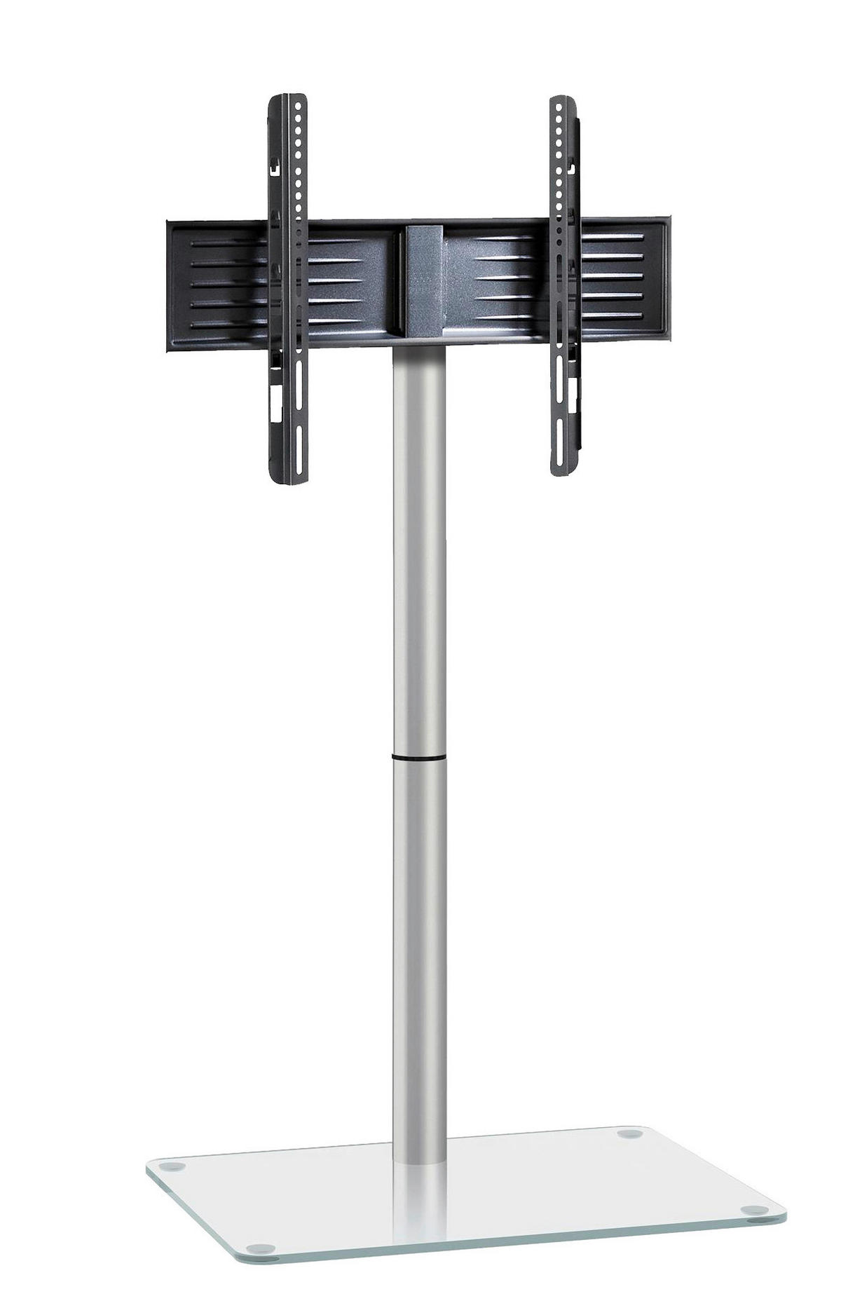 VCM TV-Standfuß silber TV-Standfuß_Alani_klarglas VCM - silber (60,00/100,00/45,00cm) - VCM