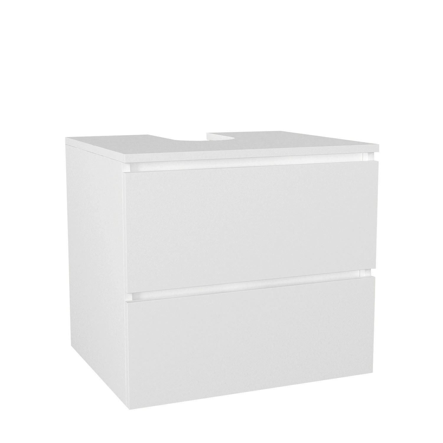 Waschbeckenunterschrank Carmita weiß B/H/T: ca. 60x53,8x49 cm Carmita - weiß (60,00/53,80/49,00cm) - moebel17