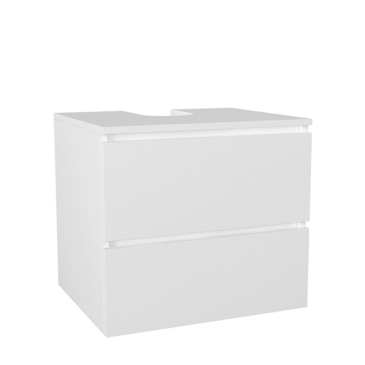Waschbeckenunterschrank Carmita weiß B/H/T: ca. 60x53,8x49 cm Carmita - weiß (60,00/53,80/49,00cm) - moebel17