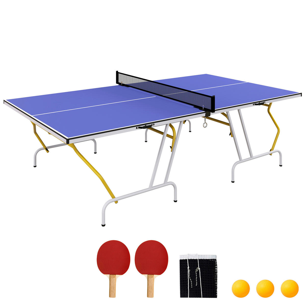 SPORTNOW Tischtennisplatte blau Stahl B/H/L: ca. 152,5x76x274 cm Tischtennisplatte - blau (274,00/152,50/76,00cm) - SPORTNOW