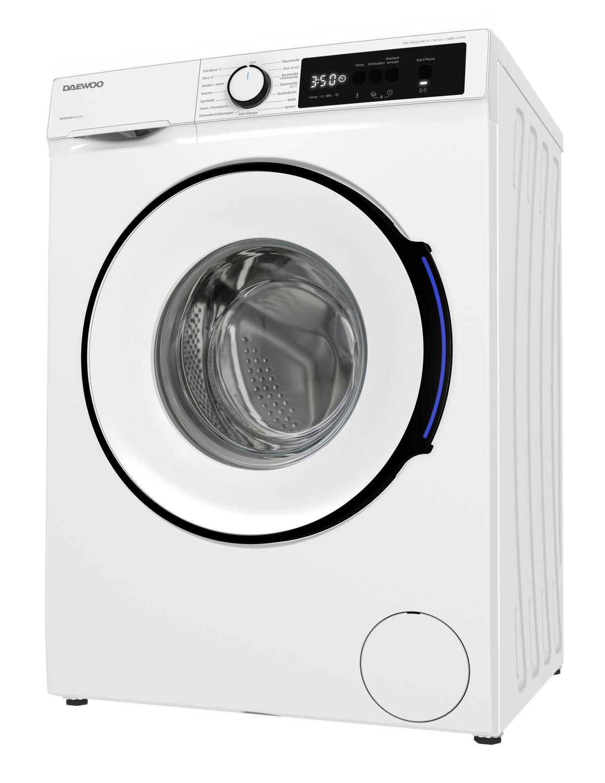 Daewoo Waschmaschine WM-FB0634W1A-DE weiß B/H/T: ca. 59,7x84,5x58,2 cm Waschmaschine WM-FB0634W1A-DE - weiß (59,70/84,50/58,20cm) - Daewoo