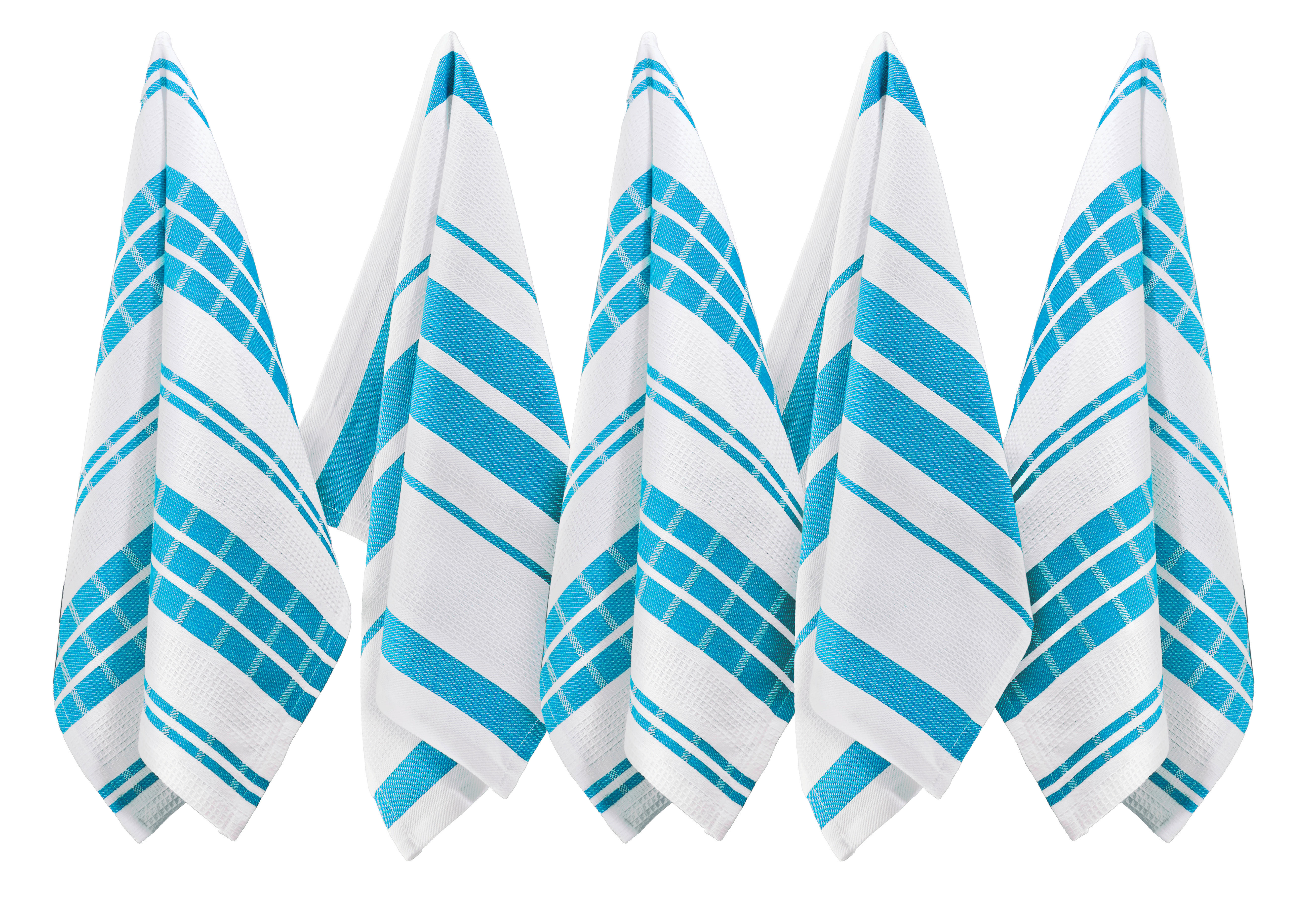 POCOline Geschirrtuch Geschirrtuch_5erPack 45x70 türkis - türkis (45,00/70,00cm) - POCOline