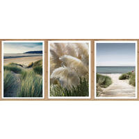 Gerahmtes Bild Strand B/H: ca. 30x40 cm Bilderset_Cheb_3tlg. - (30,00/40,00cm)