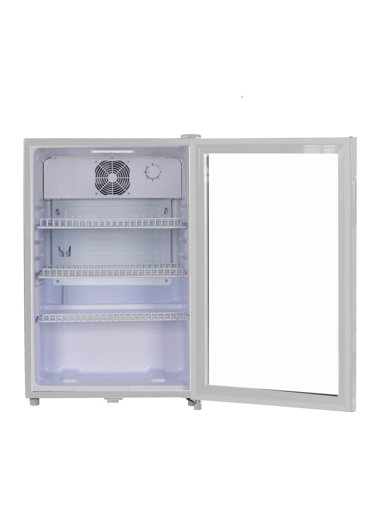 POCOline Kühlschrank GTK84-118CW weiß B/H/T: ca. 54x84x54,5 cm Glastürkühlschrank GTK84-118CW - weiß (54,00/84,00/54,50cm) - POCOline