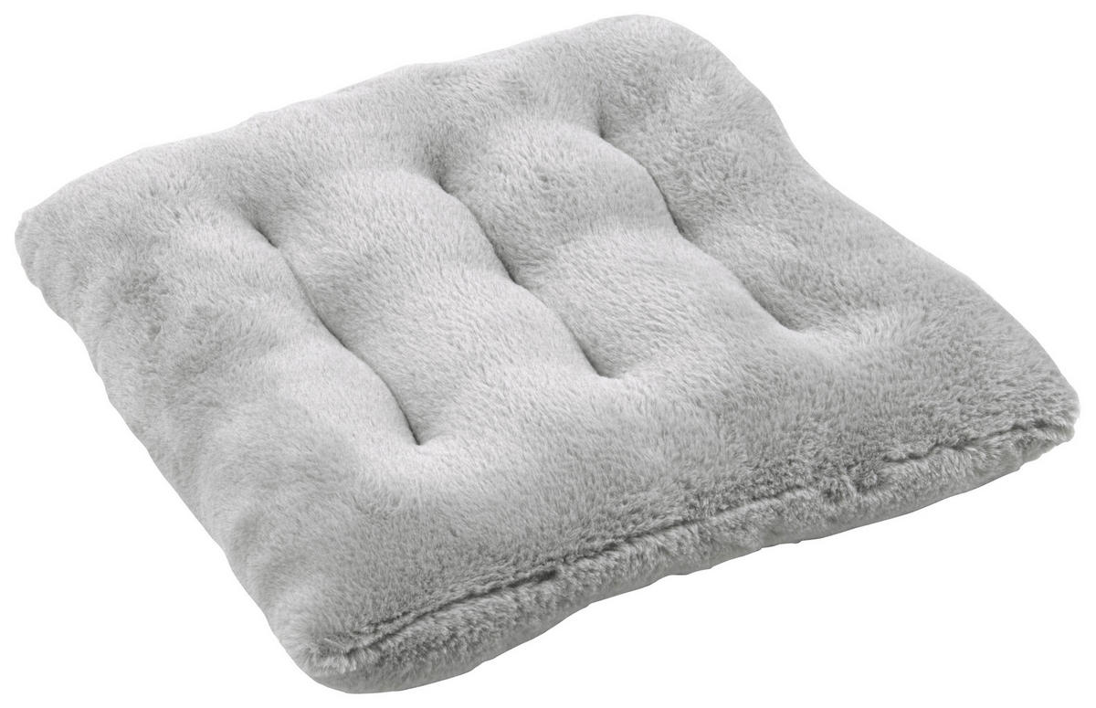 Sitzkissen Stuhlkissen_Cloudy 40x40cm silber - silber (40,00/40,00cm)