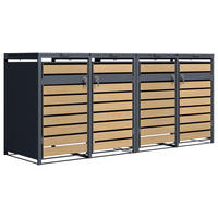 AXI Outdoor Living Mülltonnenbox Lucas braun B/H/L: ca. 80x116x264 cm Lucas - braun (264,00/80,00/116,00cm) - AXI Outdoor Living