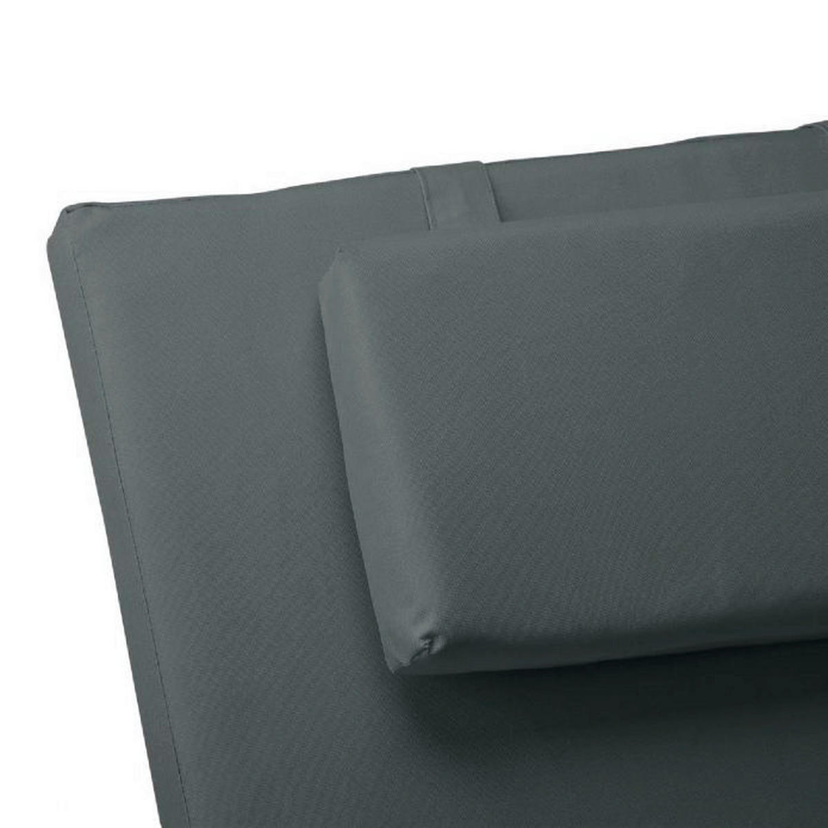 VCM Liegenauflage 2er Set anthrazit Polyester B/L: ca. 58x188 cm 2er Set - anthrazit (58,00/188,00cm) - VCM