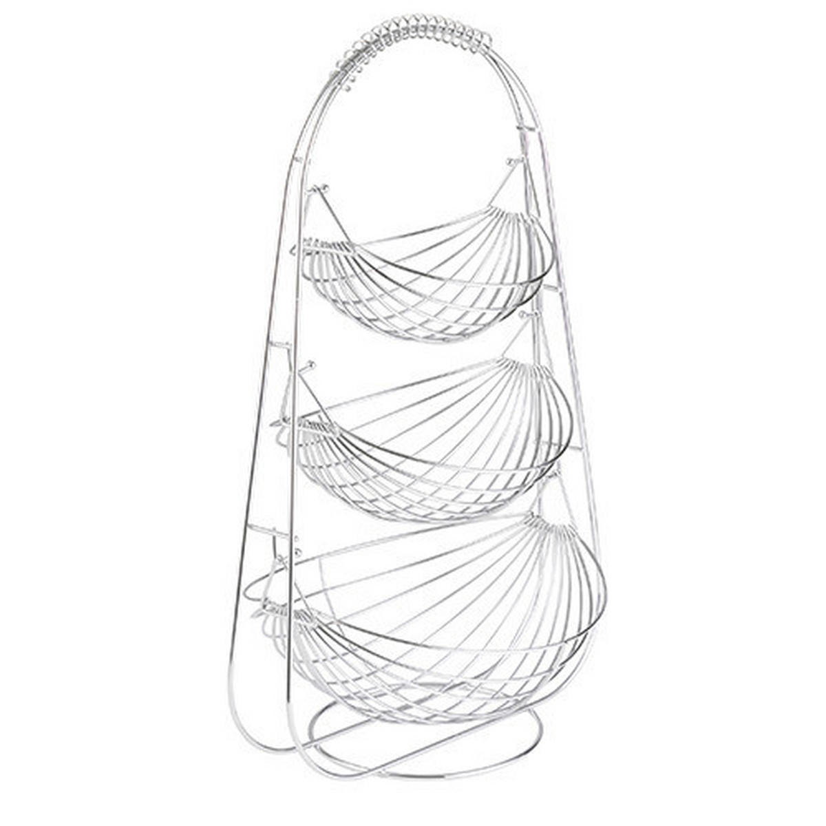 POCOline Obstkorb Obst-Etagere-3-Etagen - (36,00/27,00/56,00cm) - POCOline