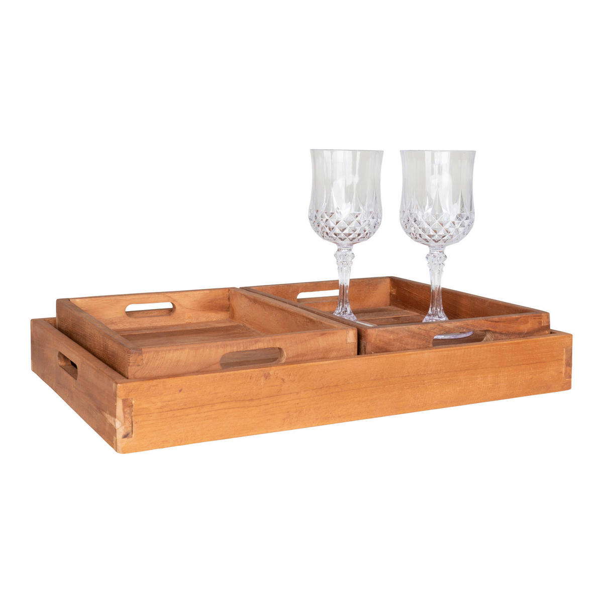 Tablett 3er Set Faro Faro - teak