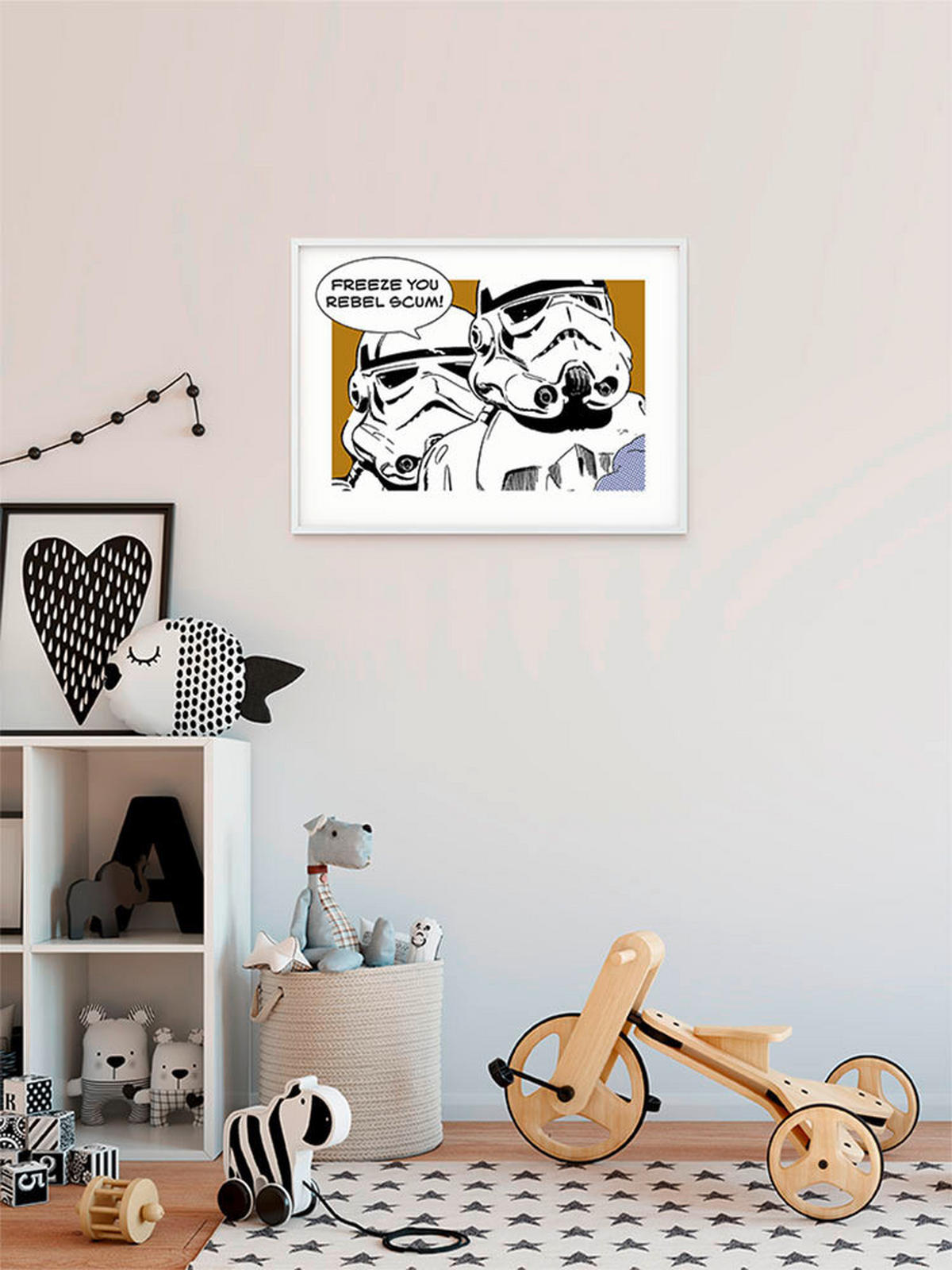 Komar Poster Star Wars Classic Comic Quote Storm Star Wars - Classic B/L: ca. 50x40 cm Star Wars Classic Comic Quote Storm - (50,00/40,00cm) - Komar