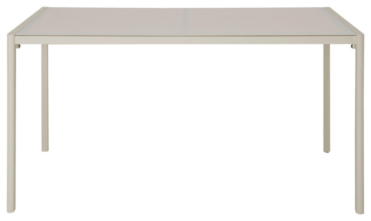 POCOline Gartentisch Florence beige Glas B/H/L: ca. 83x75x140 cm Florence - beige (140,00/83,00/75,00cm) - POCOline