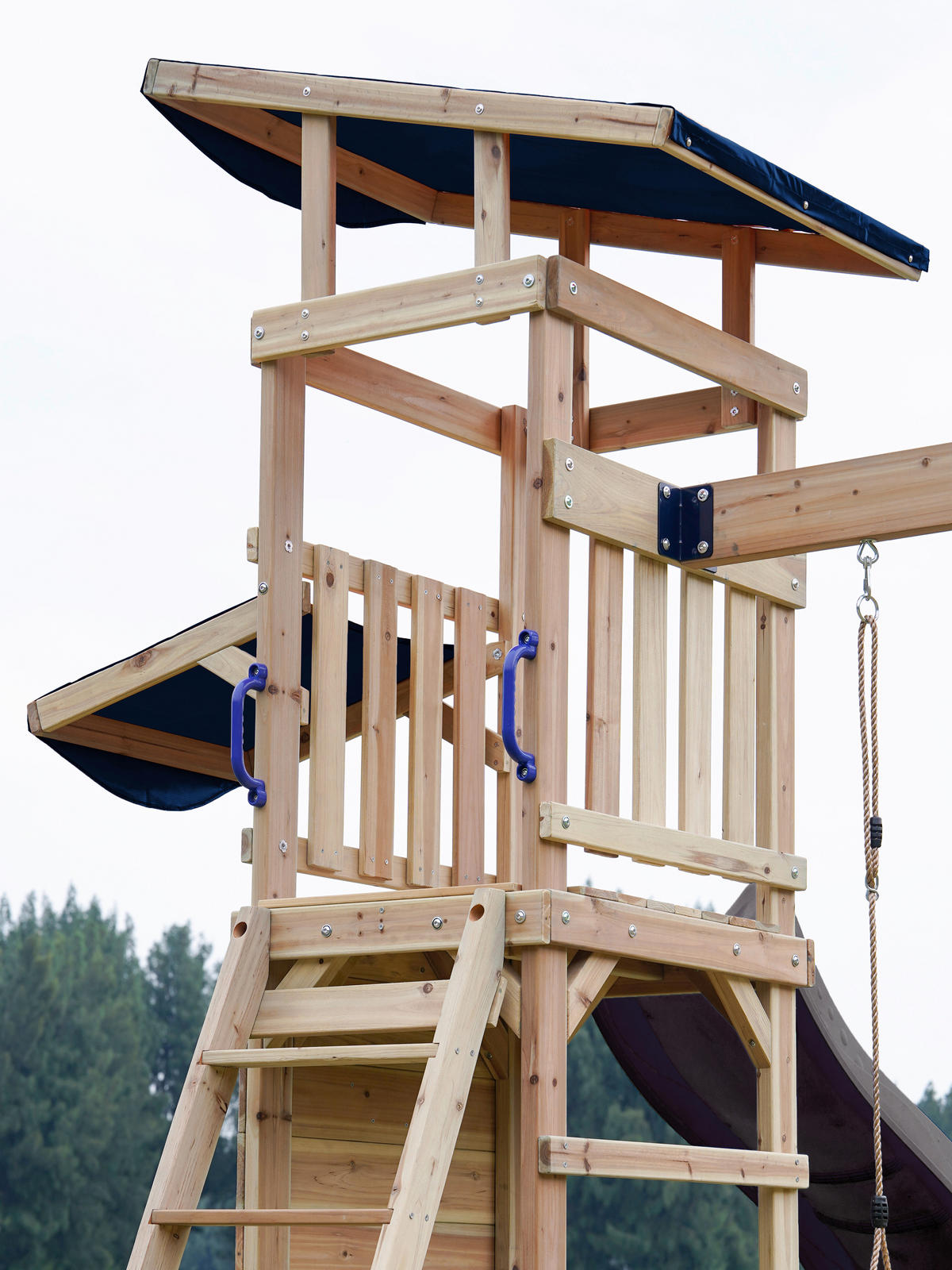 AXI Spielturm Malik grau B/H/L: ca. 345x270x336 cm Malik - braun/grau (336,00/345,00/270,00cm) - AXI