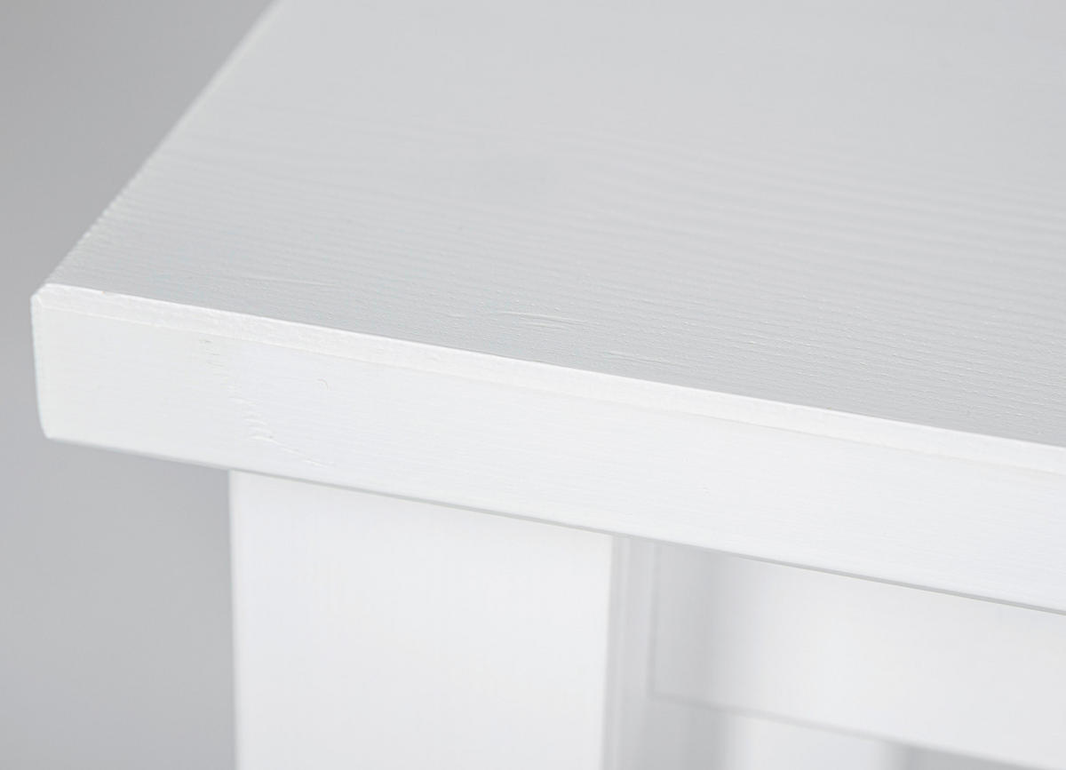 Beistelltisch Asgar weiß B/H/T: ca. 45x55x45 cm Asgar - weiß (45,00/55,00/45,00cm) - Inter Link