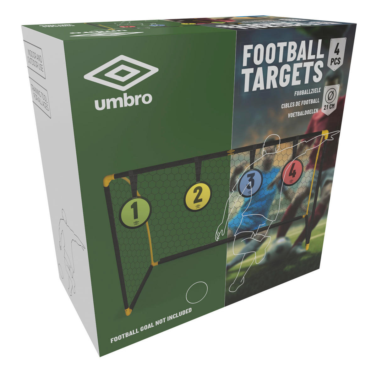 umbro Fußballtor Spielset Multi B/H/L: ca. 22x0,5x56 cm Fußballtor-Spielset_4tlg. - schwarz/Multi (56,00/22,00/0,50cm) - umbro