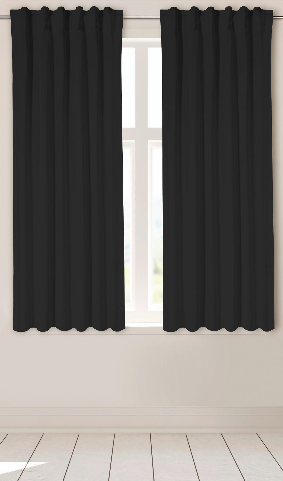 Thermovorhang Kiruna schwarz B/L: ca. 140x175 cm Kiruna - schwarz (140,00/175,00cm)