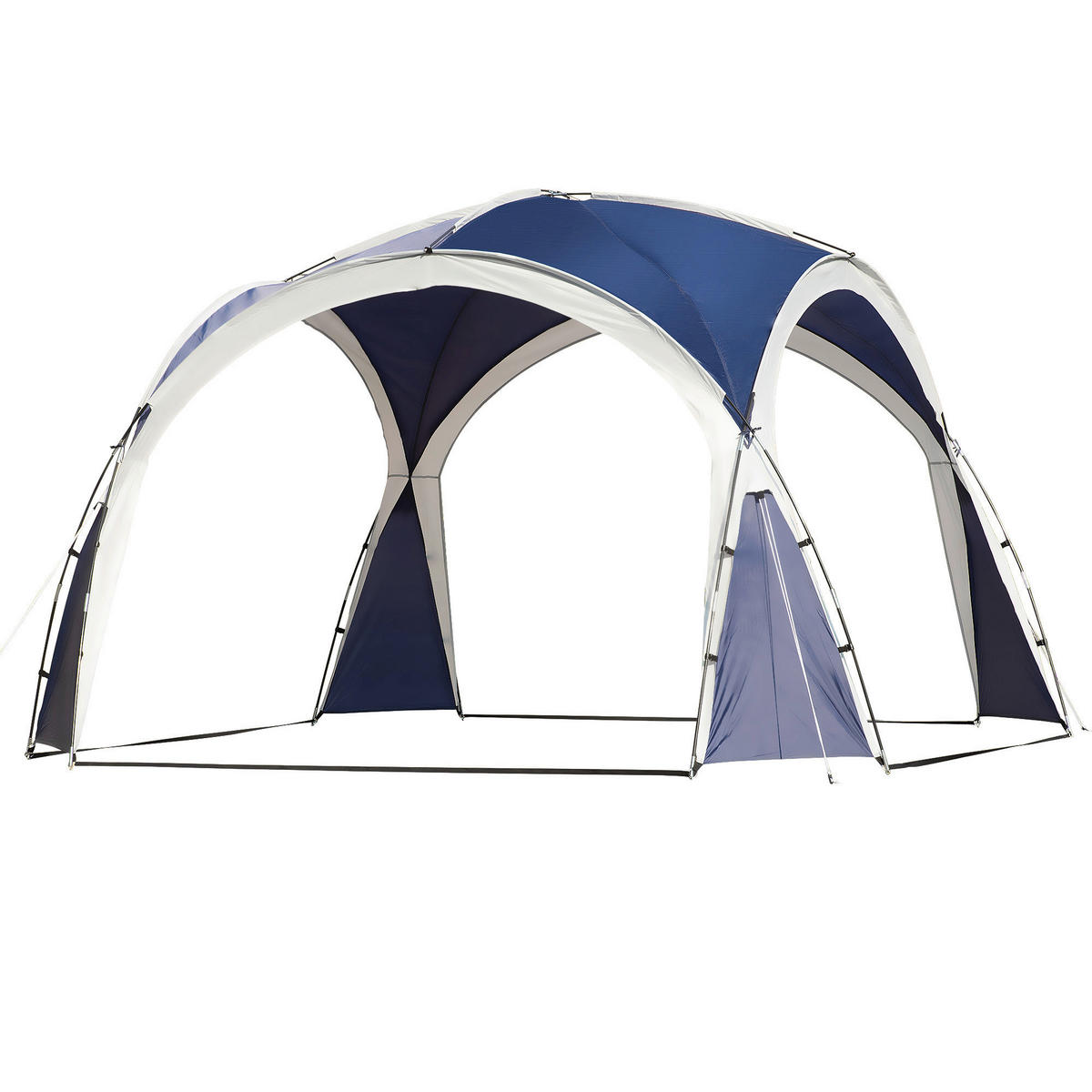 Outsunny Campingartikel B/H/L: ca. 350x350x222 cm Campingzelt - blau (222,00/350,00/350,00cm) - Outsunny