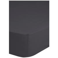 Baumwoll Spannbetttuch Satin Spannbetttuch-Satin 140x200cm - anthrazit (140,00/200,00cm) - HIP