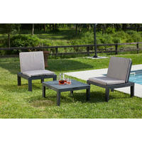 ProGarden Modulares Gartenmöbel-Set Duetto anthrazit Kunststoff Duetto - anthrazit - ProGarden