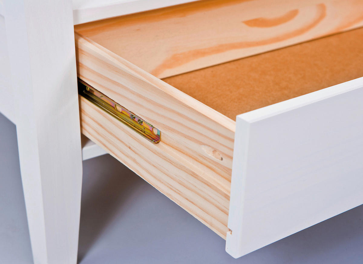 Inter Link Couchtisch Provence weiß Holz B/H/T: ca. 75x45x75 cm Provence - weiß (75,00/45,00/75,00cm) - Inter Link