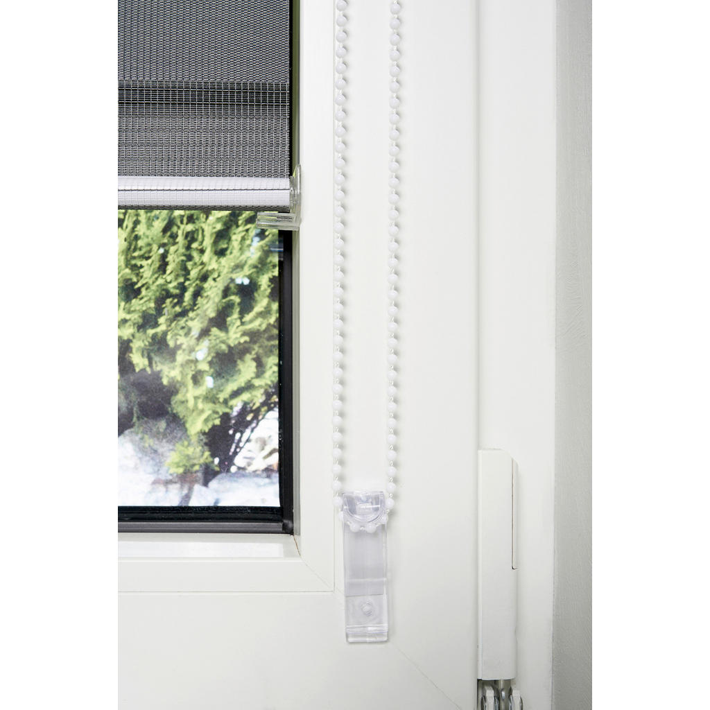 Thumbnail - Doppelrollo mit Blende grau B/L: ca. 100x160 cm