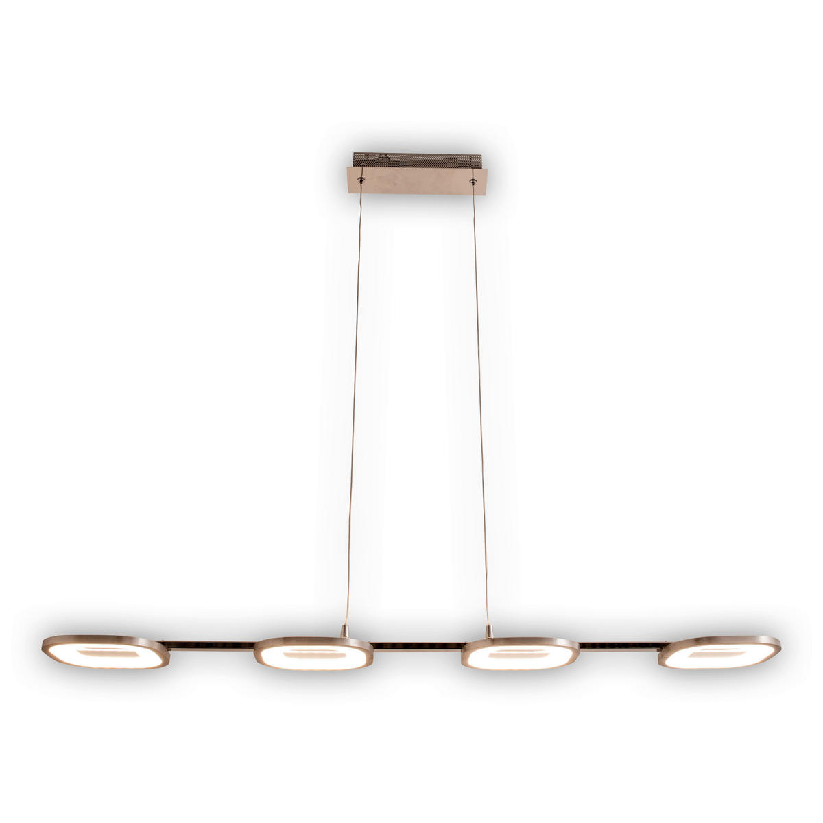 Näve Leuchten Pendelleuchte 7070342 stahlfarbig Kunststoff Metall B/H/T: ca. 16x150x100 cm null 4 Brennstellen Beam - stahlfarbig (16,00/150,00/100,00cm) - Näve Leuchten