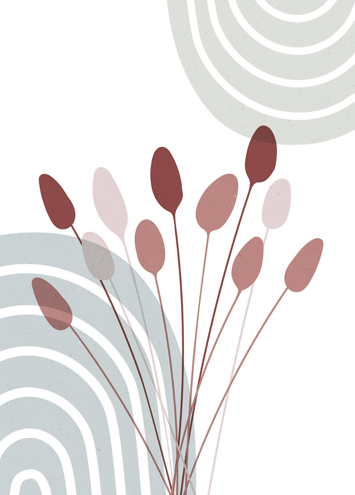 Komar Poster Bohemian Cattail Pflanzen B/L: ca. 50x70 cm Bohemian Cattail - (50,00/70,00cm) - Komar