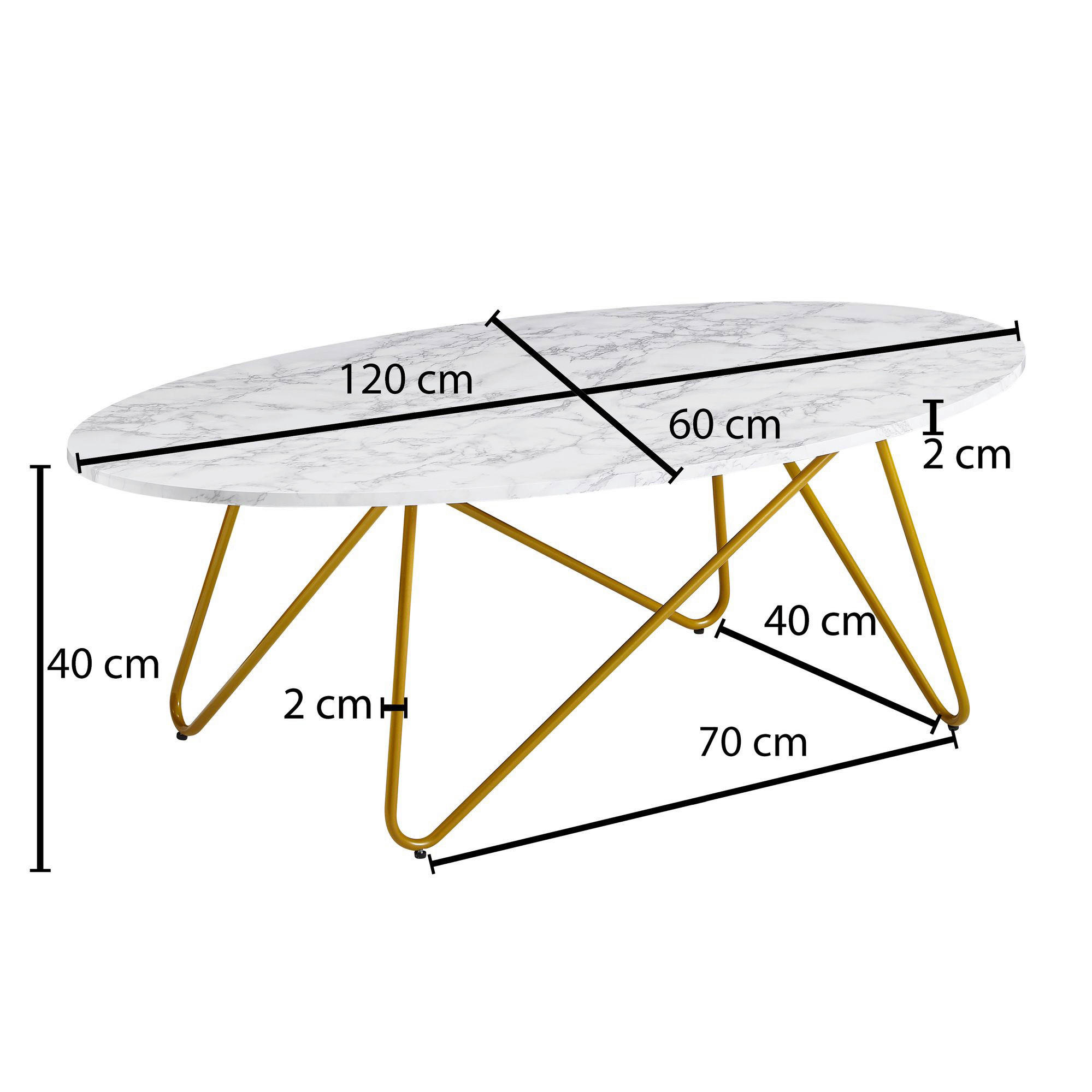 Couchtisch weiß B/H/T: ca. 120x40x60 cm...