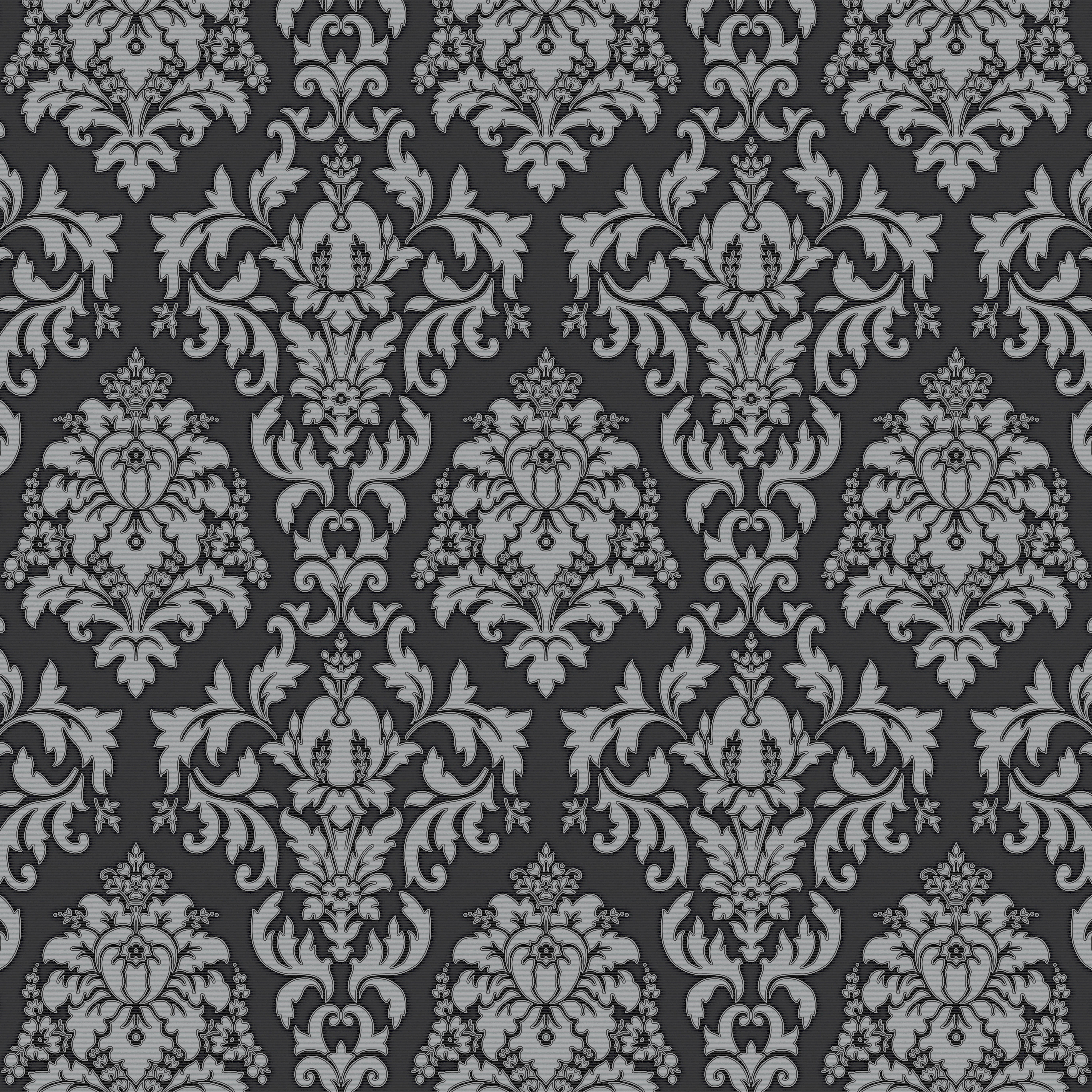 UGEPA Vinyltapete Ornament schwarz grau B/L: ca. 53x1005 cm Vinyltapete_E91219 - schwarz/grau (53,00/1005,00cm) - UGEPA