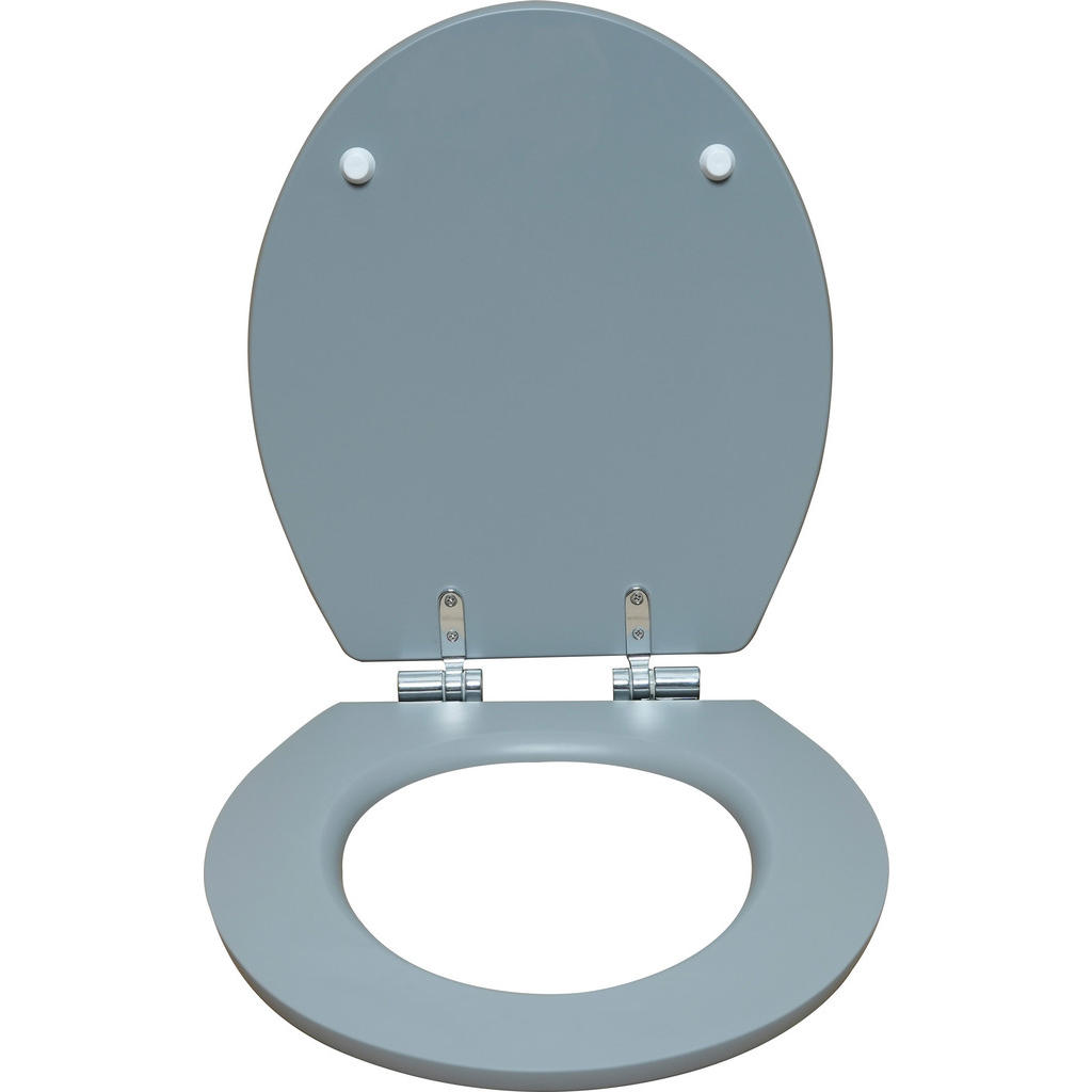 Thumbnail - WC-Sitz grau MDF B/H/T: ca. 45x6x38 cm