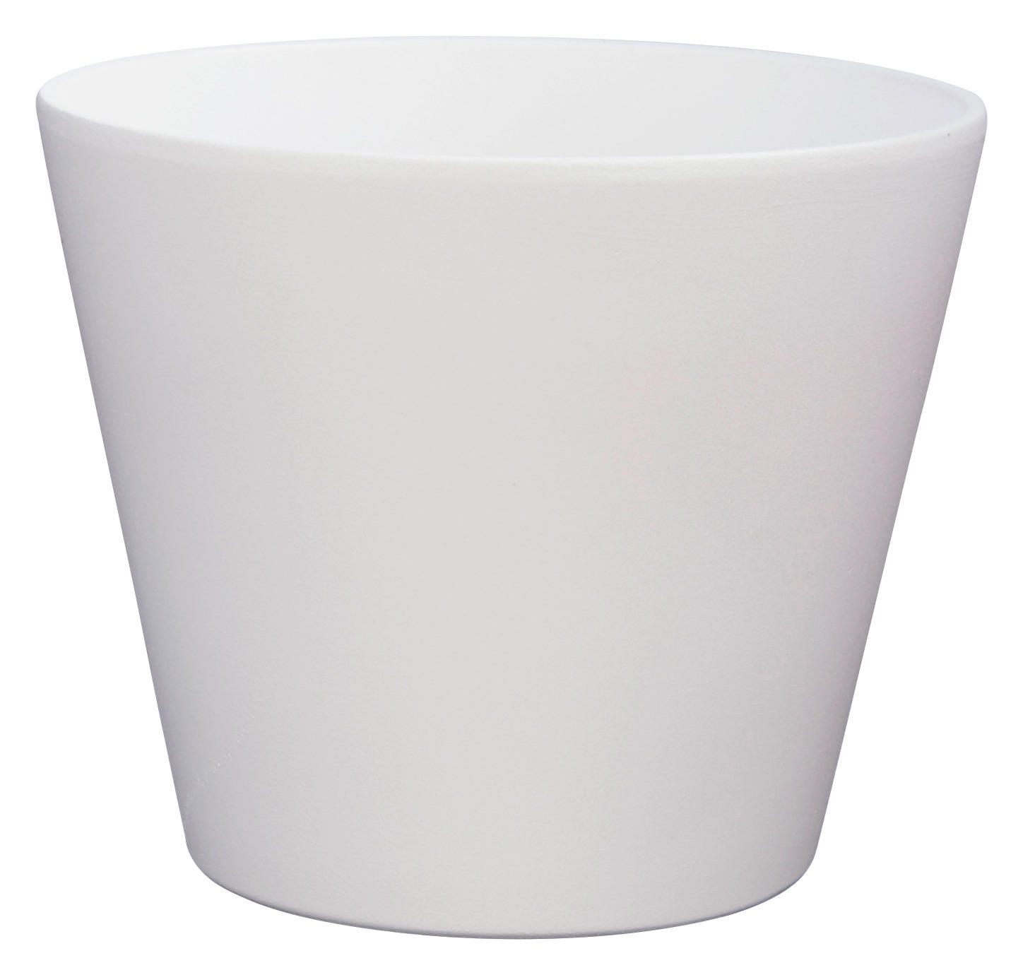 Übertopf Weiß Keramik B/h/l: Ca. 16,5x14x16,5 Cm Übertopf Weiß Matt - weiß (16,50/16,50/14,00cm)