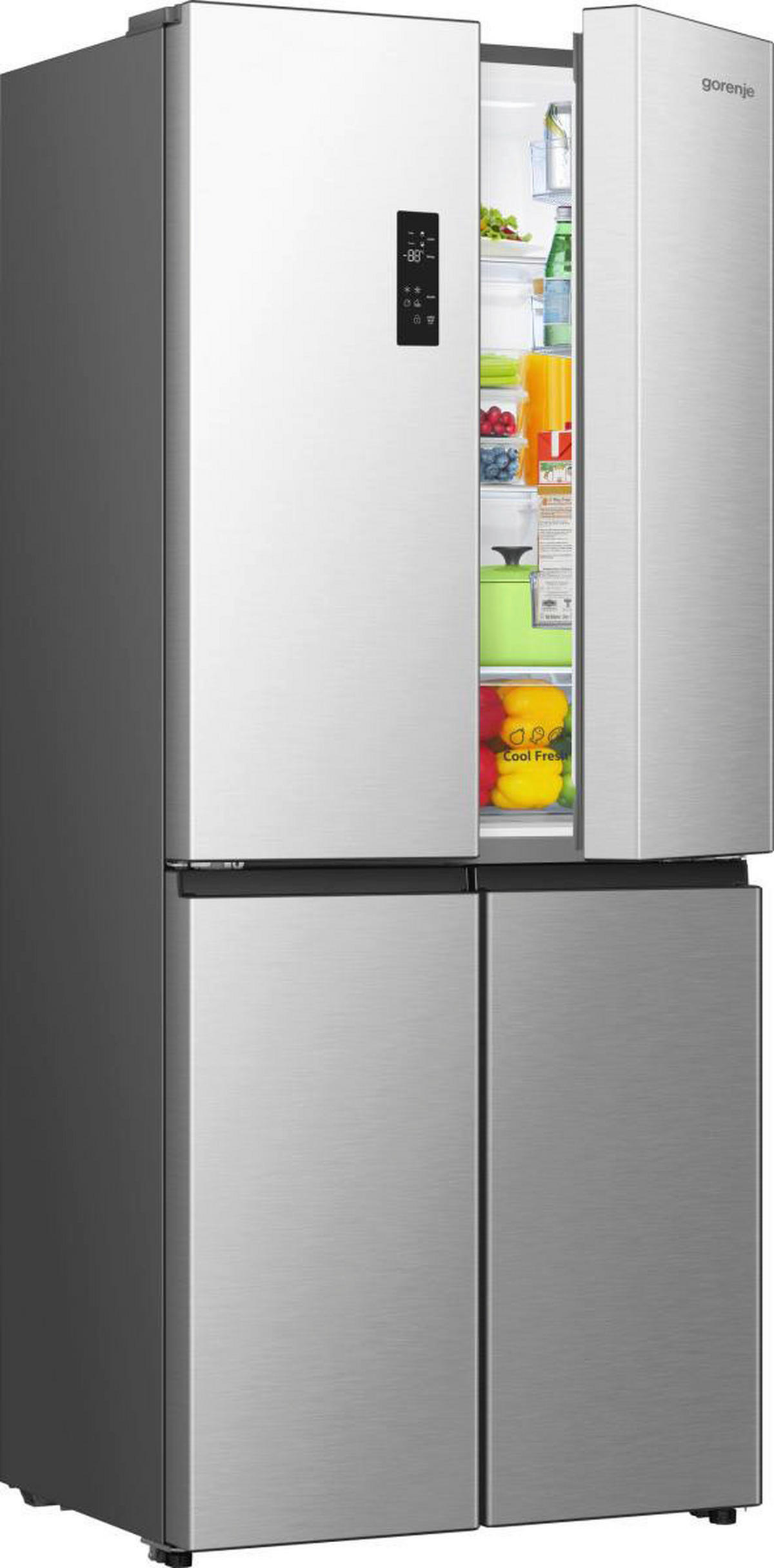 Gorenje Cross-Door NRM819D61X Inox B/H/T: ca. 79,4x190x65 cm Multi-Door NRM819D61X - Inox (79,40/190,00/65,00cm) - Gorenje