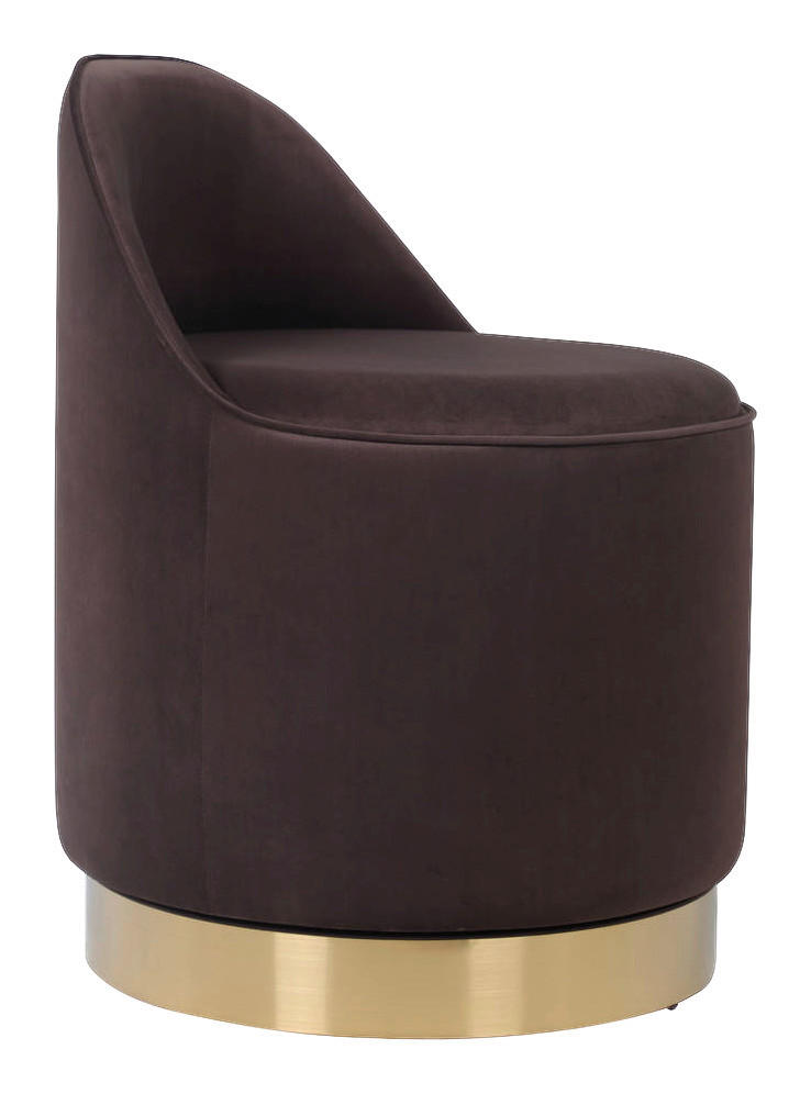Hocker Viktor 100 braun H/D: ca. 68x52 cm Viktor 100 - gold/braun (52,00/68,00cm) - 360 Living