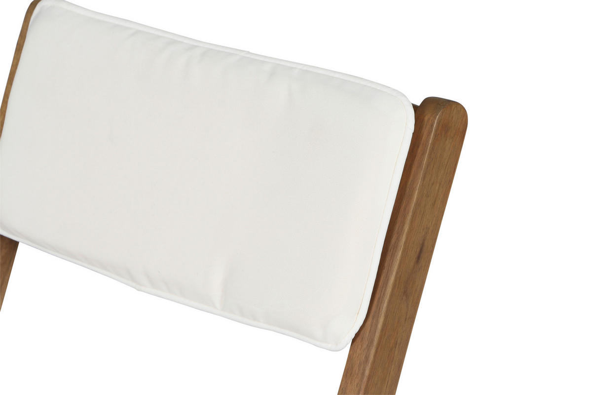Gardamo Gartenmöbelauflage ALMERIA braun Akazie B/H/L: ca. 60x72x60 cm ALMERIA - braun (60,00/60,00/72,00cm) - Gardamo