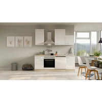 Küchenblock Valero weiß Hochglanz B/H/T: ca. 220x234x60 cm Valero - Eiche/weiß (220,00/234,00/60,00cm) - Flex-Well
