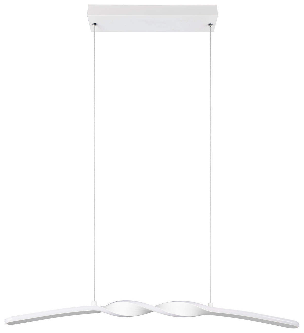 Reality LED Pendelleuchte Ginko weiß Metall B/H/T: ca. 79x15x9 cm 1.0 Brennstellen Ginko - weiß (79,00/15,00/9,00cm) - Reality
