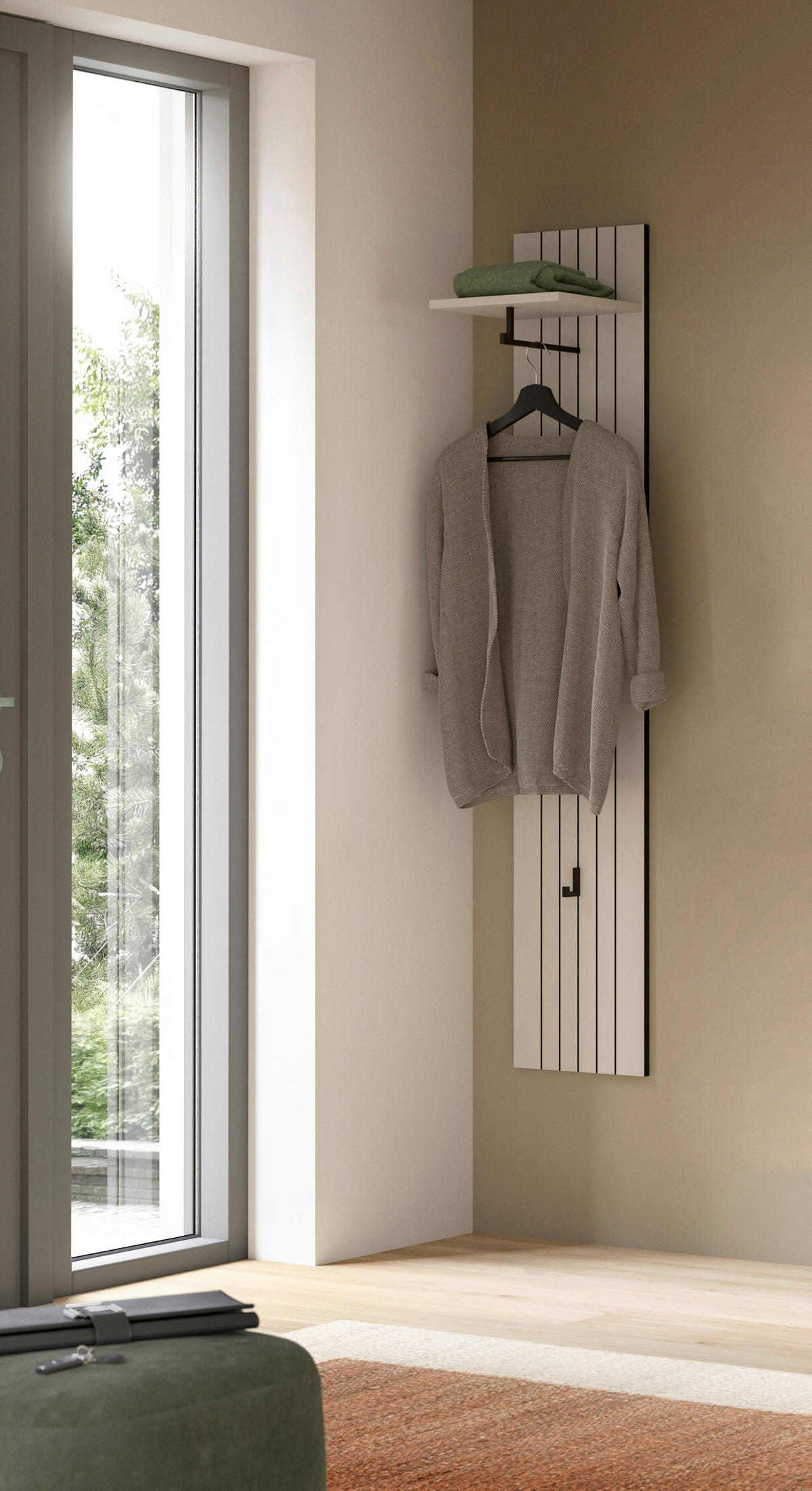 Garderobenpaneel STATION Cashmere B/H/T: ca. 31x27x160 cm STATION - Cashmere (31,00/27,00/160,00cm) - xonox.home