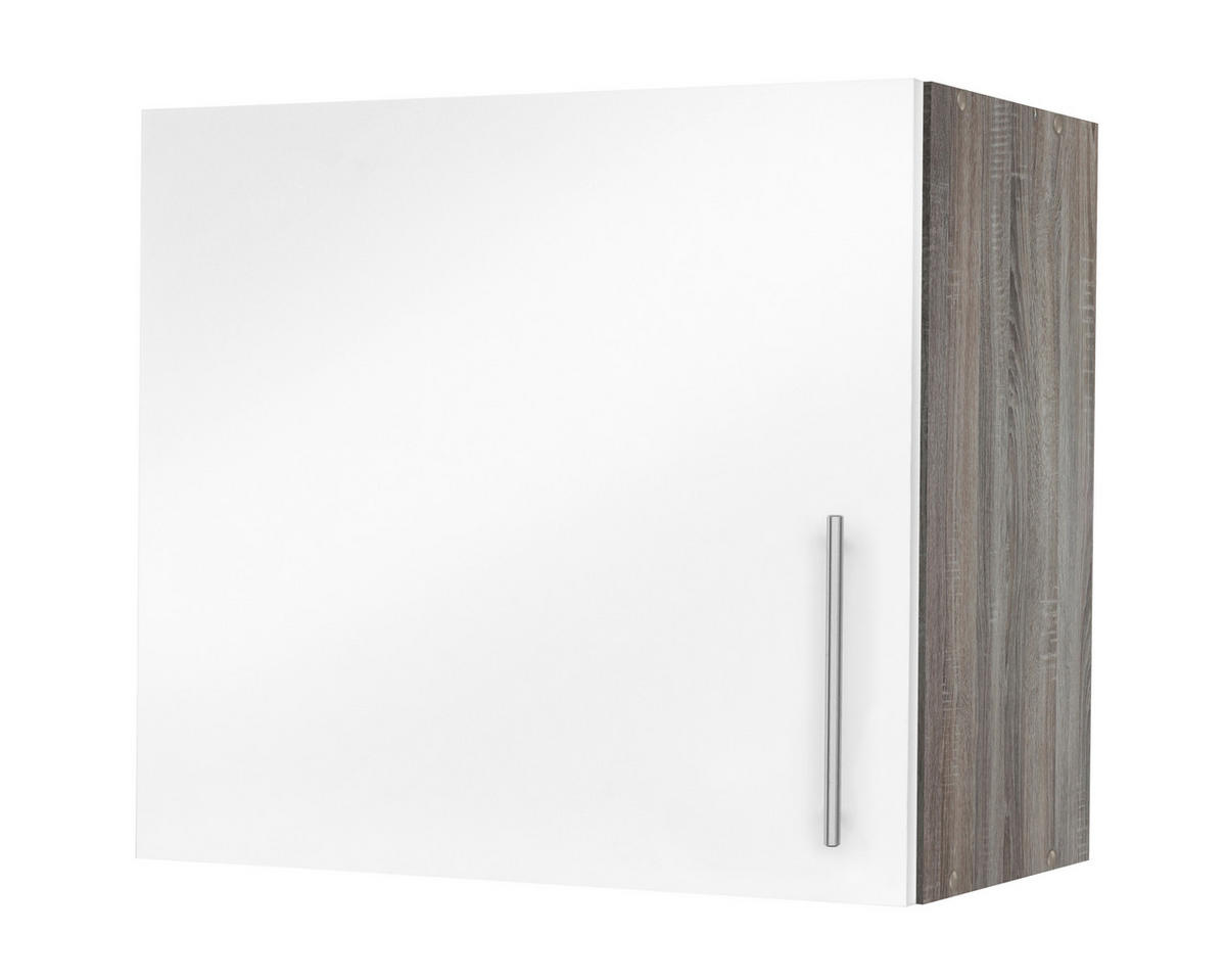 Hängeschrank Judith weiß Hochglanz B/H/T: ca. 60x64x35 cm Judith - weiß/silber (60,00/64,00/35,00cm) - MENKE