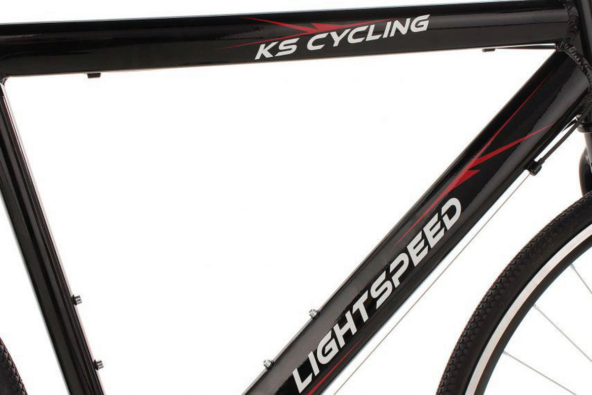 KS-Cycling Fitnessrad Lightspeed Lightspeed 28 Zoll Rahmenhöhe 58 cm 21 Gänge schwarz schwarz ca. 28 Zoll Lightspeed - schwarz (58,00cm) - KS-Cycling