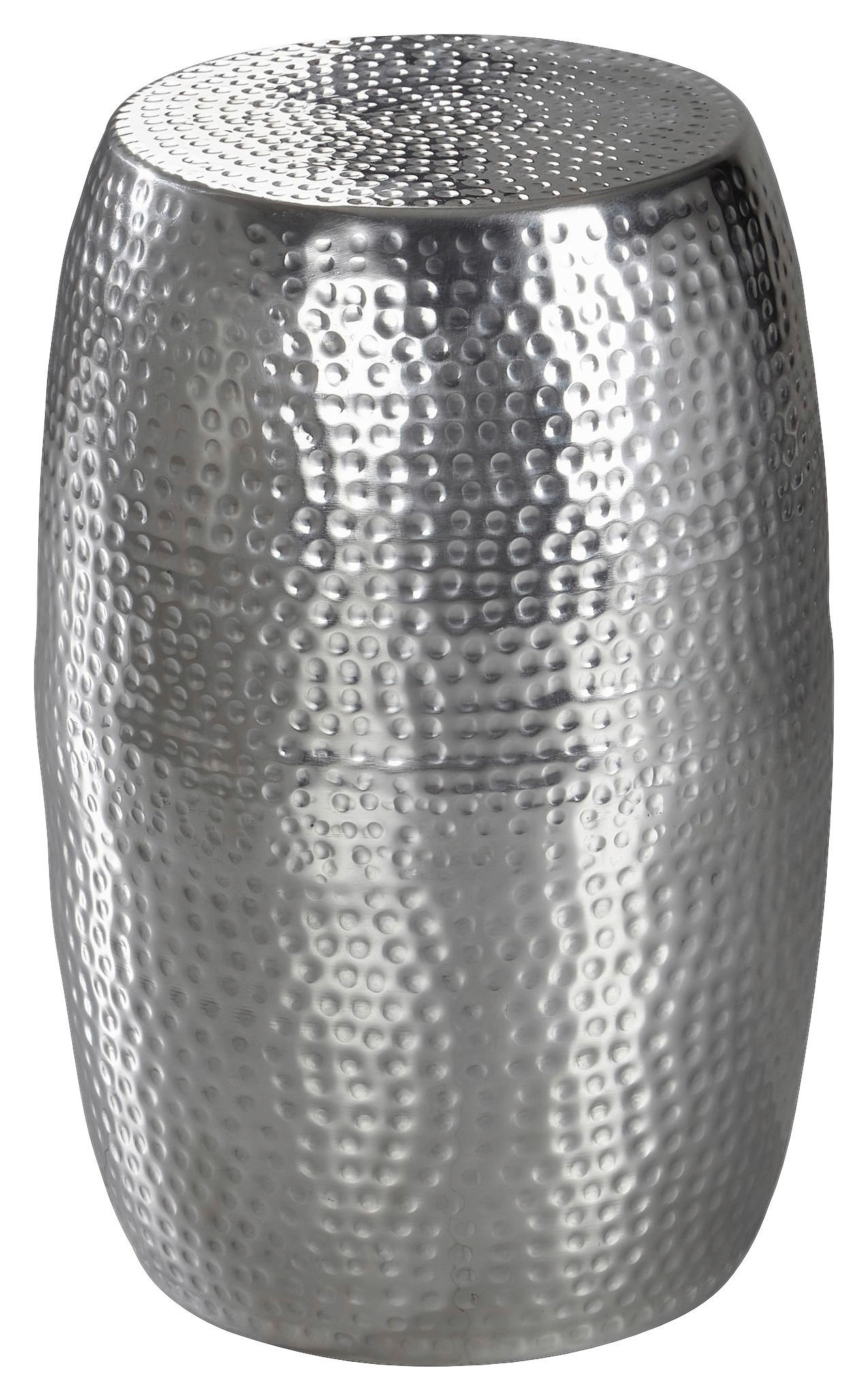 Beistelltisch silber Aluminium B/H/T: ca. 30x49,5x30 cm Beistelltisch - silber (30,00/49,50/30,00cm) - Wohnling