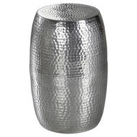 Beistelltisch silber Aluminium B/H/T: ca. 30x49,5x30 cm Beistelltisch - silber (30,00/49,50/30,00cm) - Wohnling