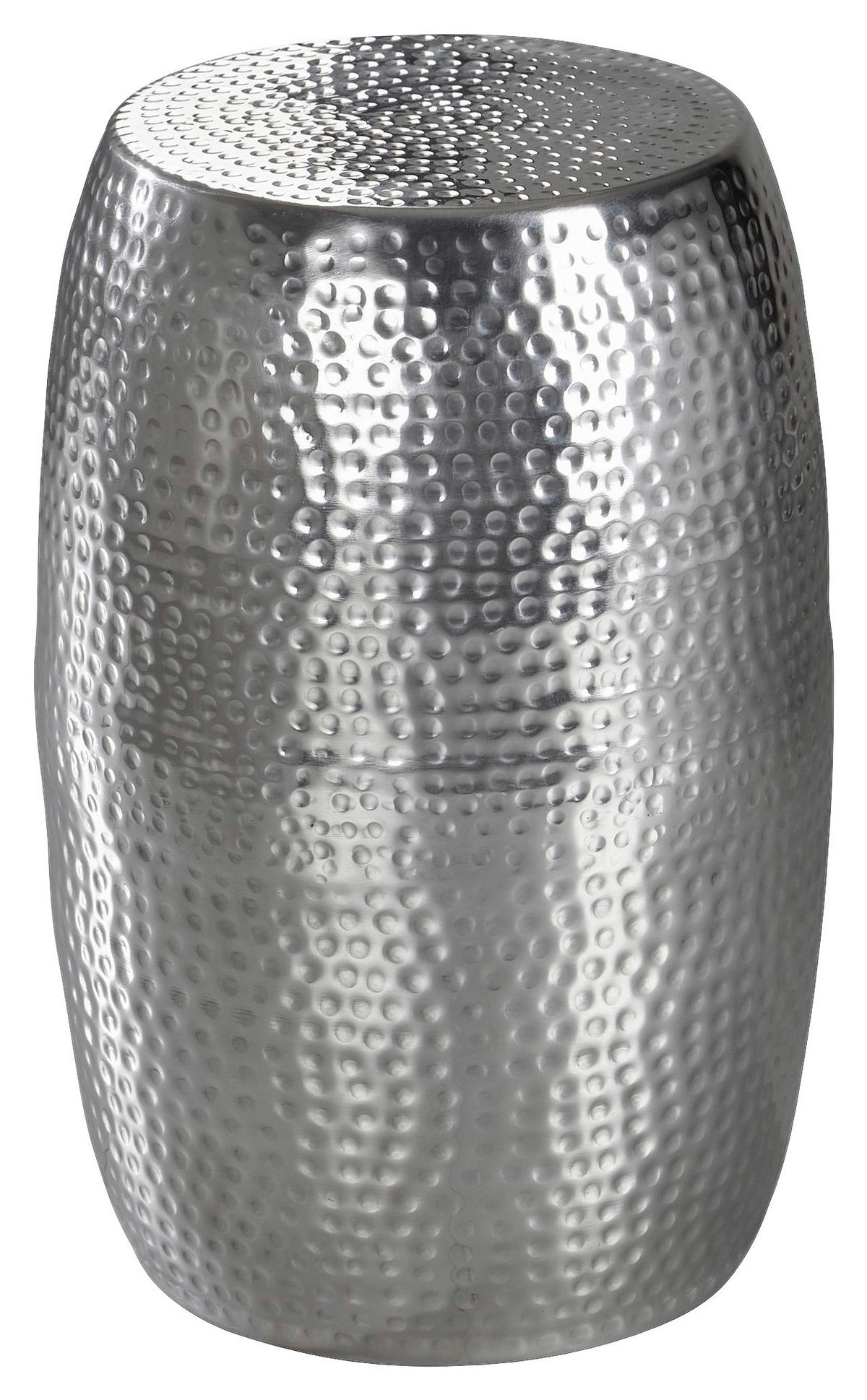 Beistelltisch silber Aluminium B/H/T: ca. 30x49,5x30 cm Beistelltisch - silber (30,00/49,50/30,00cm) - Wohnling