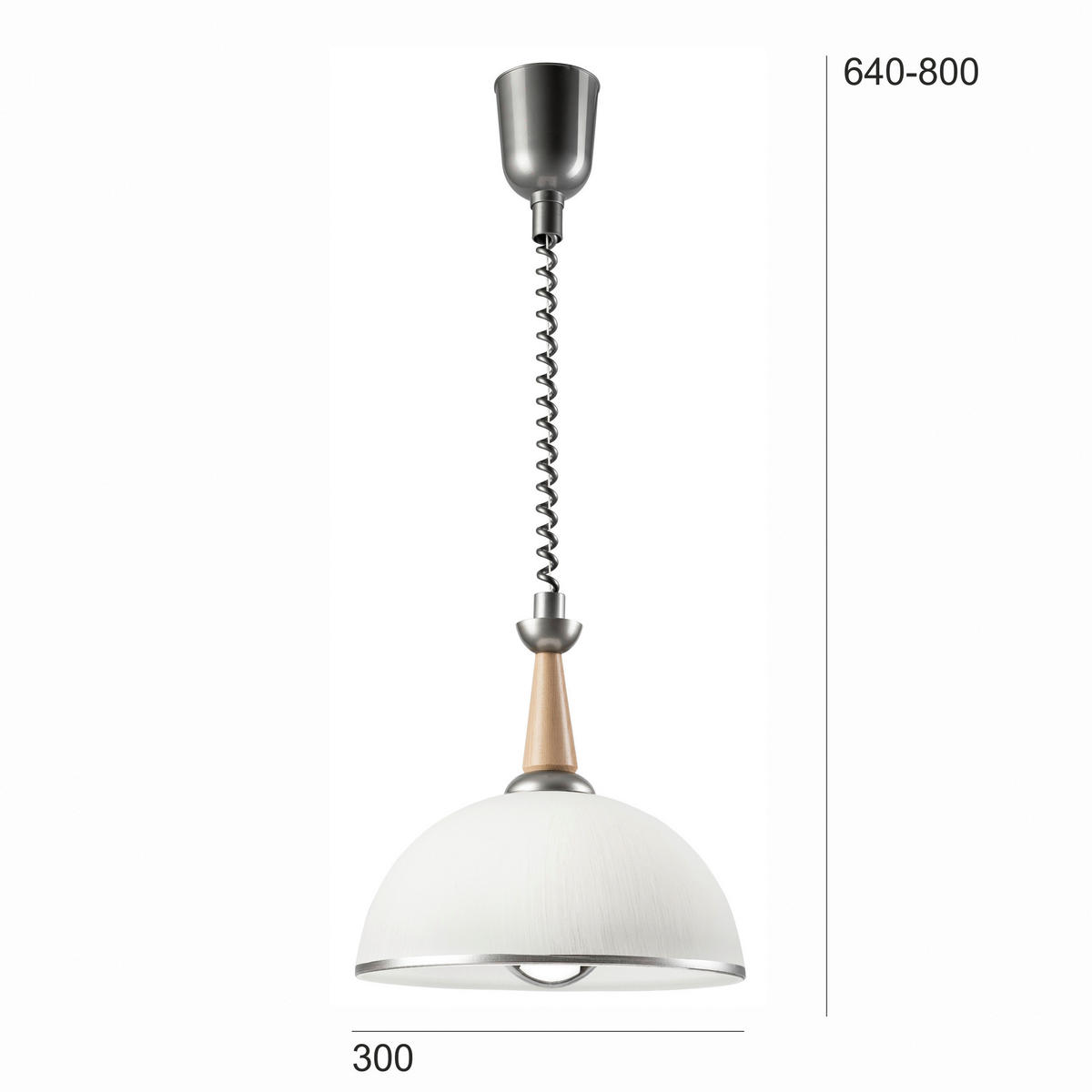 Lamkur Deckenleuchte silber Glas B/H/L: ca. 64x30x64 cm E27 1 Brennstellen CHIARA - silber (64,00/64,00/30,00cm) - Lamkur