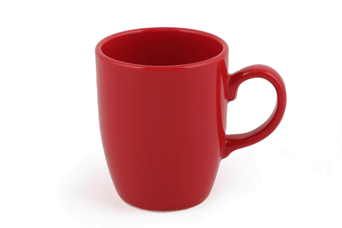 HermiaConcept Kaffeebecher 6-tlg. rot Keramik 6 tlg. 6-tlg. - rot (9,00/9,00cm) - HermiaConcept